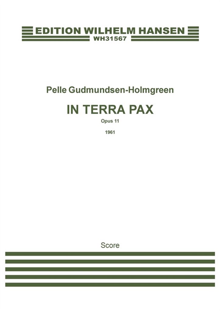 In Terra Pax Op. 11